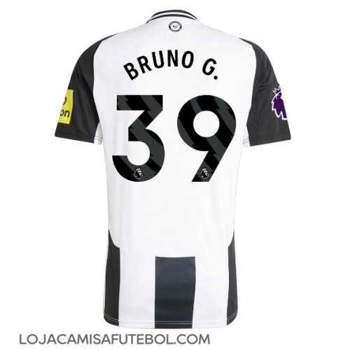 Camisa de Futebol Newcastle United Bruno Guimaraes #39 Equipamento Principal 2024-25 Manga Curta